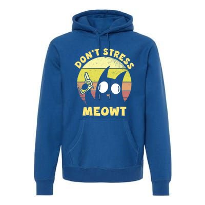 Dont Stress Meow Kitty Ca Dont Stress Meowt Gift Premium Hoodie