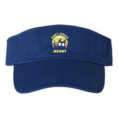 Dont Stress Meow Kitty Ca Dont Stress Meowt Gift Valucap Bio-Washed Visor