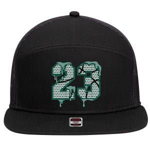 Dripping Sauce Matching Oxidized Green 4s 7 Panel Mesh Trucker Snapback Hat