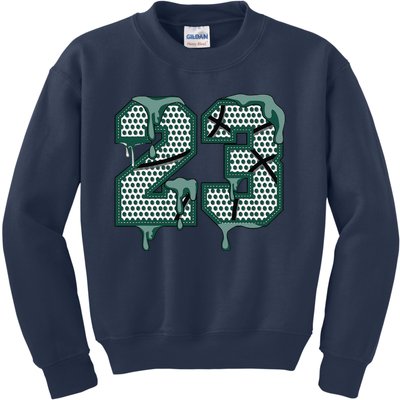 Dripping Sauce Matching Oxidized Green 4s Kids Sweatshirt