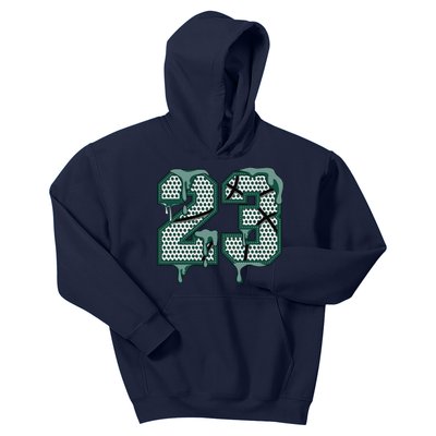 Dripping Sauce Matching Oxidized Green 4s Kids Hoodie