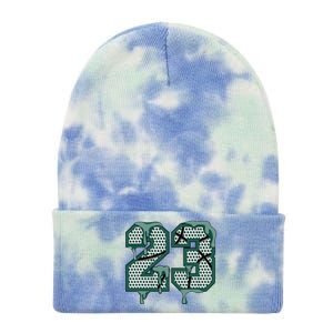 Dripping Sauce Matching Oxidized Green 4s Tie Dye 12in Knit Beanie