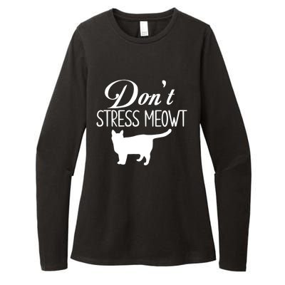 Dont Stress Meowt Gift Womens CVC Long Sleeve Shirt