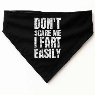 Don't Scare Me I Fart Easily Farts Gift USA-Made Doggie Bandana