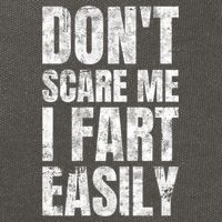 Don't Scare Me I Fart Easily Farts Gift Cotton Canvas Backpack