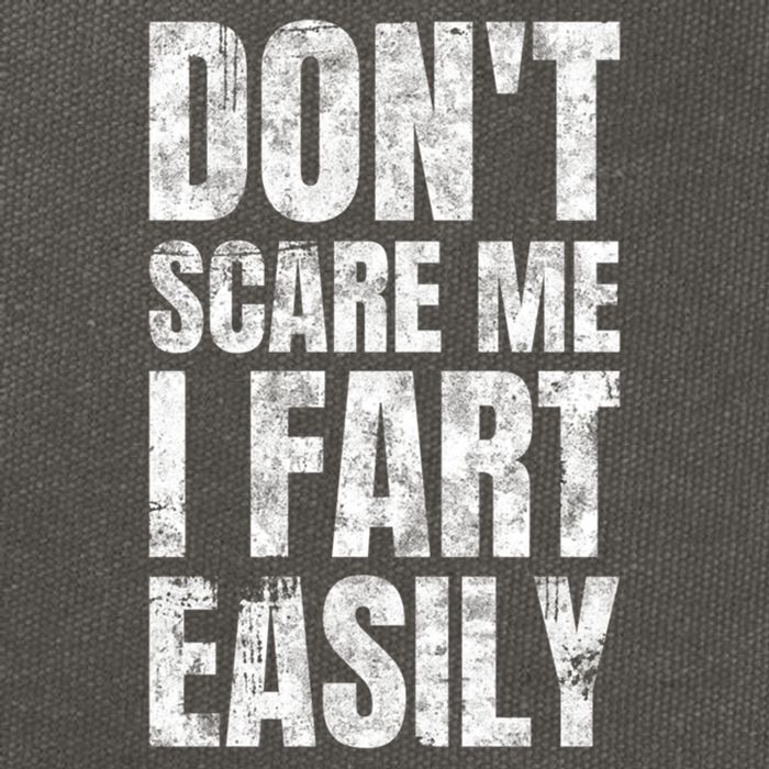 Don't Scare Me I Fart Easily Farts Gift Cotton Canvas Backpack