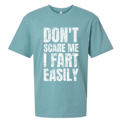Don't Scare Me I Fart Easily Farts Gift Sueded Cloud Jersey T-Shirt