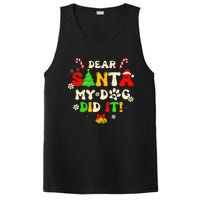 Dear Santa My Dog Did It Groovy Christmas Tree Candy Xmas PosiCharge Competitor Tank