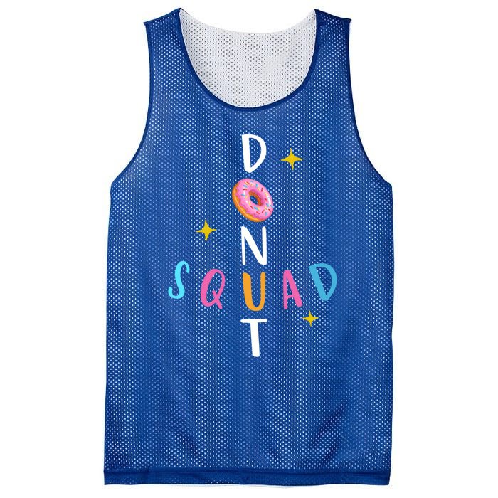 Donut Squad Matching Donut Party Pink Doughnut Sprinkles Gift Mesh Reversible Basketball Jersey Tank