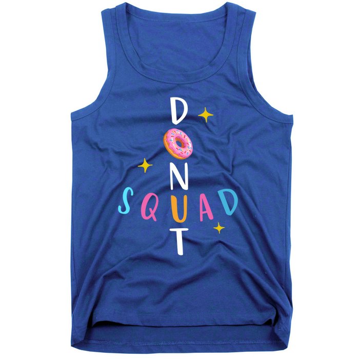 Donut Squad Matching Donut Party Pink Doughnut Sprinkles Gift Tank Top