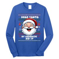 Dear Santa My Grand Did It Xmas Christmas Gift Long Sleeve Shirt