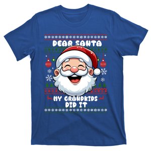 Dear Santa My Grand Did It Xmas Christmas Gift T-Shirt