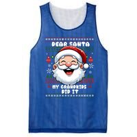 Dear Santa My Grand Did It Xmas Christmas Gift Mesh Reversible Basketball Jersey Tank