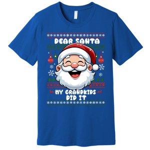 Dear Santa My Grand Did It Xmas Christmas Gift Premium T-Shirt