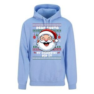 Dear Santa My Grand Did It Xmas Christmas Gift Unisex Surf Hoodie