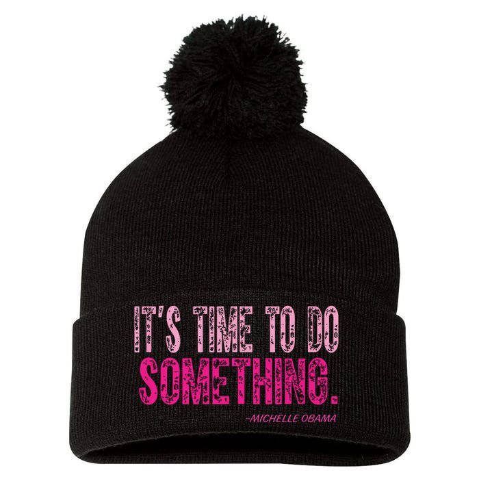 Do Something Michelle Obama Pom Pom 12in Knit Beanie