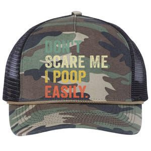 DonT Scare Me I Poop Easily Retro Rope Trucker Hat Cap