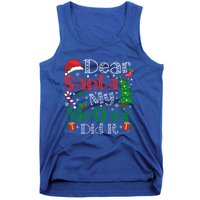 Dear Santa My Mother Did It Funny Mother Christmas Pajamas Cool Gift Tank Top