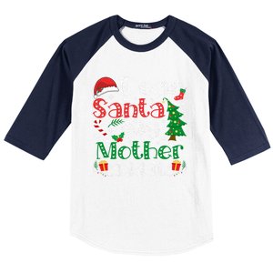 Dear Santa My Mother Did It Funny Mother Christmas Pajamas Cool Gift Baseball Sleeve Shirt