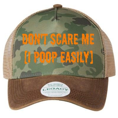 Dont Scare Me I Poop Easily Funny Halloween Legacy Tie Dye Trucker Hat