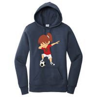 Dabbing Soccer Morocco Jersey Girls Moroccan Football Women's Pullover Hoodie