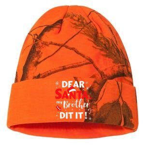 Dear Santa My Brother Did It For Matching Christmas Sister Gift.png Kati Licensed 12" Camo Beanie