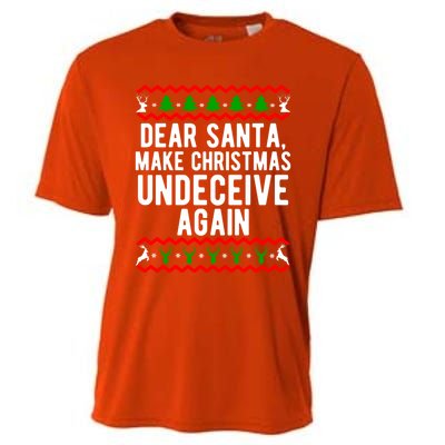 Dear Santa Make Christmas Undeceive Again Funny Cool Gift Cooling Performance Crew T-Shirt