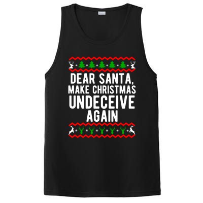 Dear Santa Make Christmas Undeceive Again Funny Cool Gift PosiCharge Competitor Tank