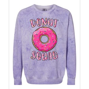 Donut Squad Matching Donut Party Colorblast Crewneck Sweatshirt