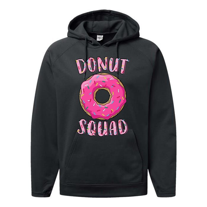 Donut Squad Matching Donut Party Performance Fleece Hoodie