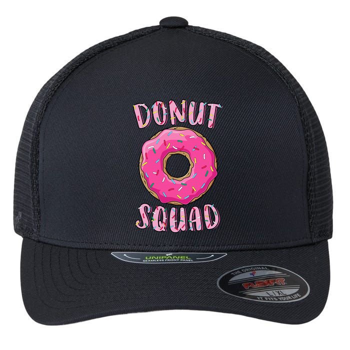 Donut Squad Matching Donut Party Flexfit Unipanel Trucker Cap