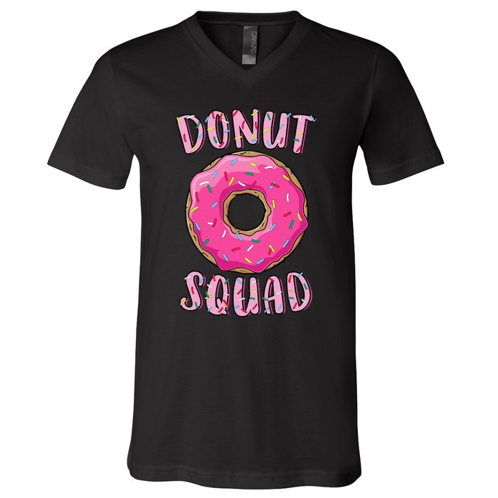 Donut Squad Matching Donut Party V-Neck T-Shirt