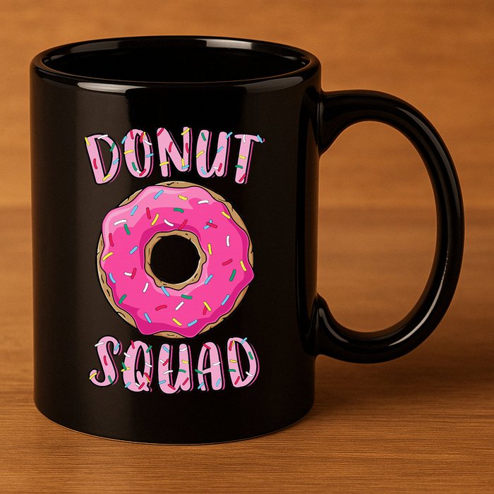 Donut Squad Matching Donut Party 11oz C Handle Ceramic Mug