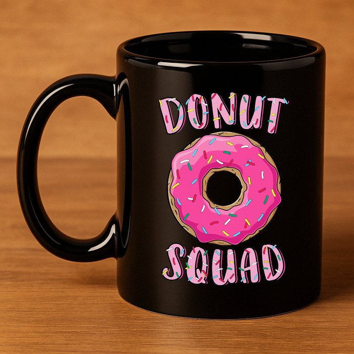 Donut Squad Matching Donut Party 11oz C Handle Ceramic Mug