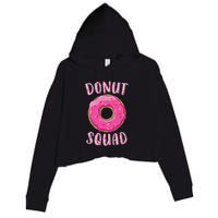 Donut Squad Matching Donut Party Crop Fleece Hoodie