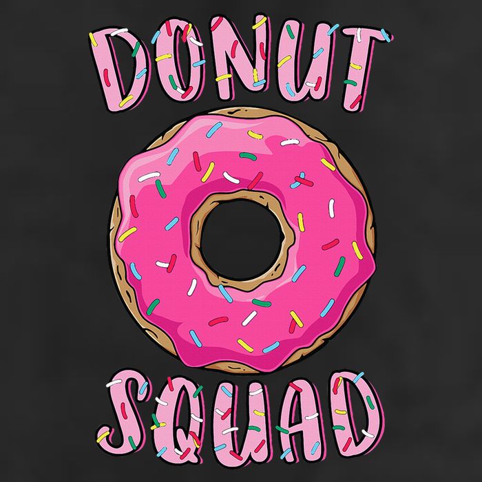 Donut Squad Matching Donut Party Crop Fleece Hoodie