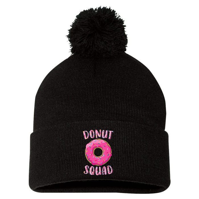 Donut Squad Matching Donut Party Pom Pom 12in Knit Beanie