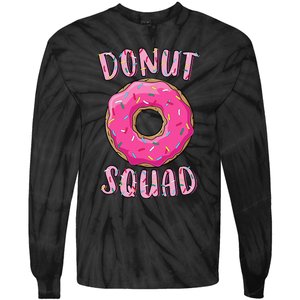 Donut Squad Matching Donut Party Tie-Dye Long Sleeve Shirt