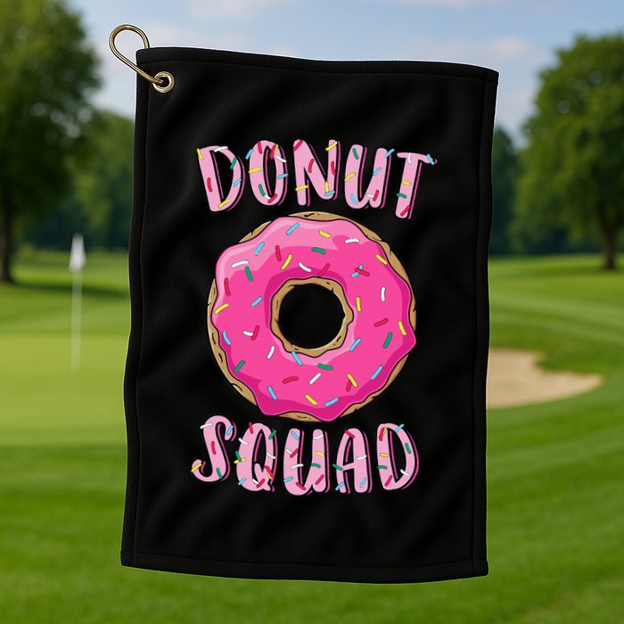 Donut Squad Matching Donut Party Golf Towel
