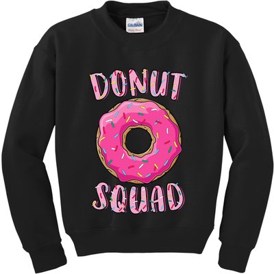 Donut Squad Matching Donut Party Kids Sweatshirt