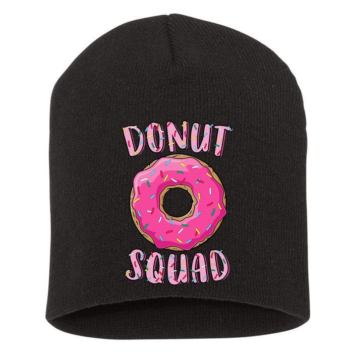 Donut Squad Matching Donut Party Short Acrylic Beanie