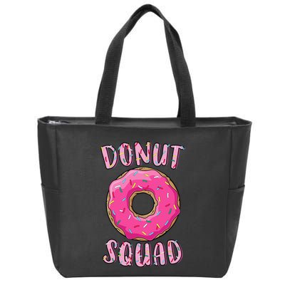 Donut Squad Matching Donut Party Zip Tote Bag