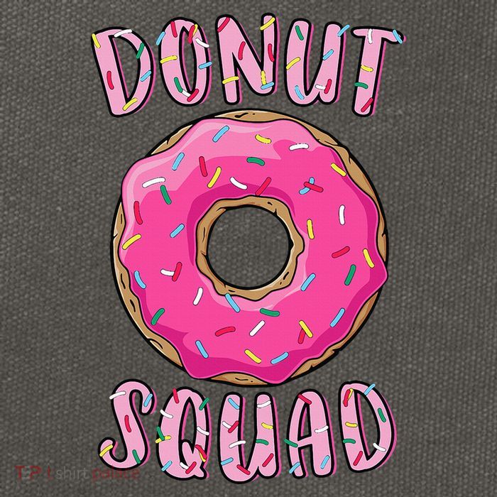 Donut Squad Matching Donut Party Cotton Canvas Backpack