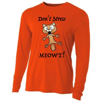 Dont Stress Meowt! Gift Cooling Performance Long Sleeve Crew