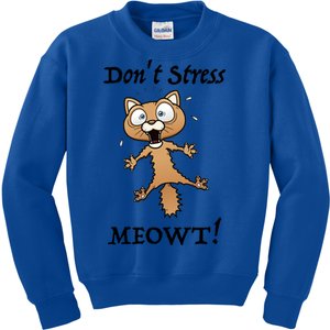 Dont Stress Meowt! Gift Kids Sweatshirt