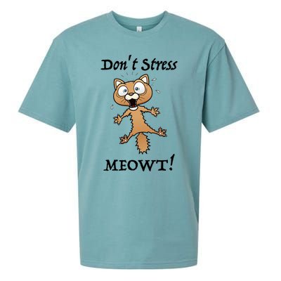 Dont Stress Meowt! Gift Sueded Cloud Jersey T-Shirt