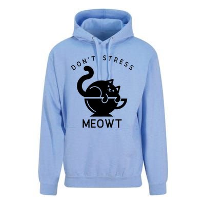 Don’t Stress Meowt Cat Gift Unisex Surf Hoodie