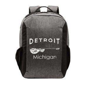 Detroit Souvenir Michigan Music Electric Guitar Vector Backpack