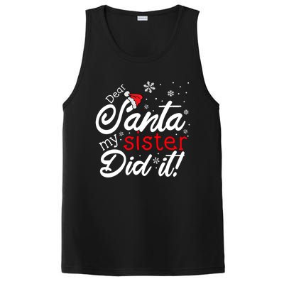 Dear Santa My Sister Did It Christmas Gift PosiCharge Competitor Tank