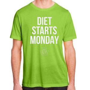 Diet Starts Monday Adult ChromaSoft Performance T-Shirt